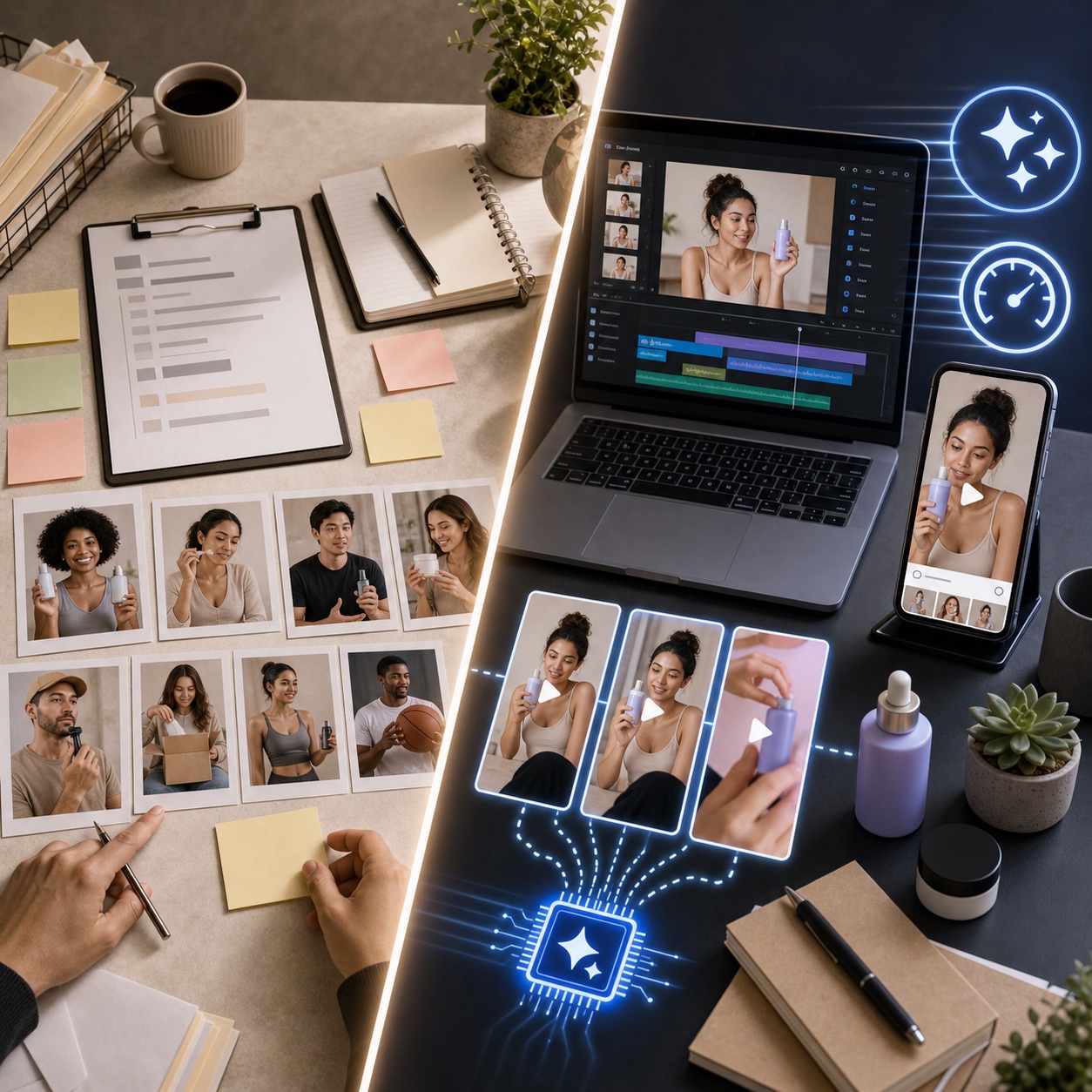 UGC agency versus AI UGC platform comparison