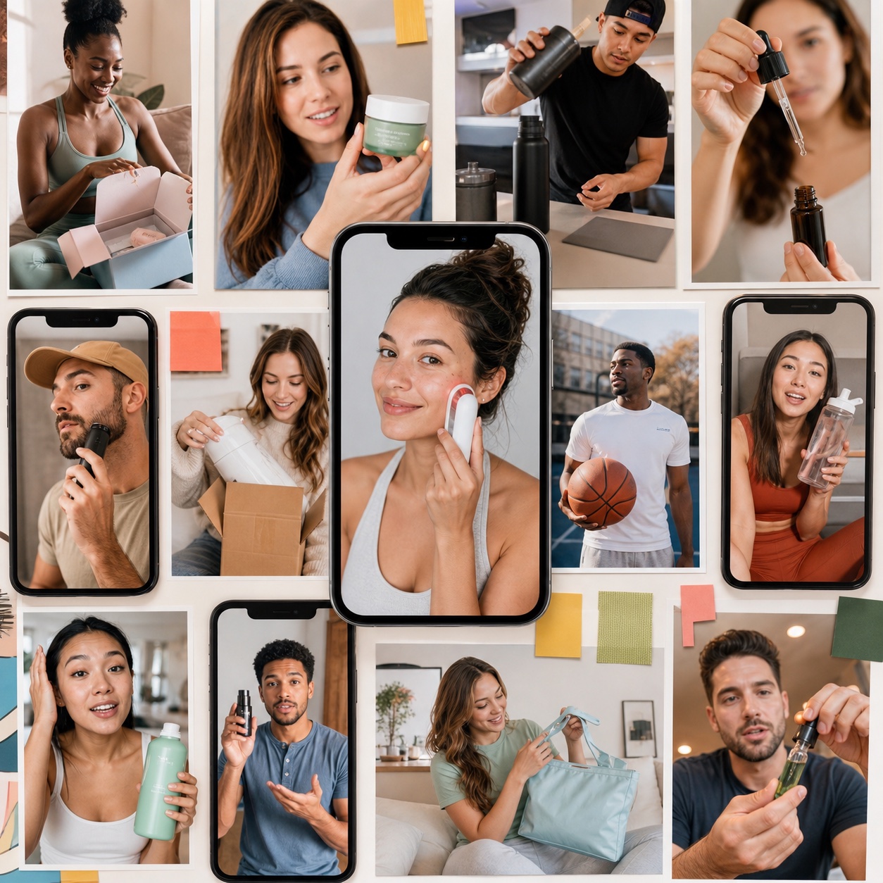 UGC ad examples grid